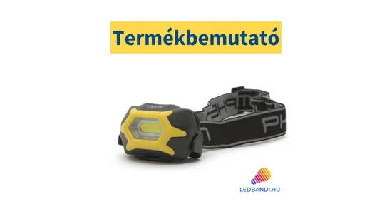COB LED-es, érintőkapcsolós fejlámpa - Termékbemutató