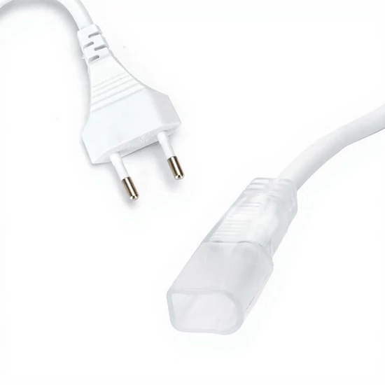 Nagyfeszültségű 8×16 mm neon LED szalaghoz betáp kábel