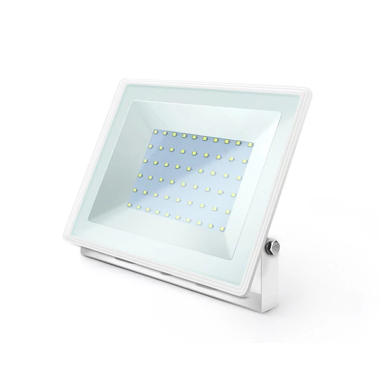 50W Fehér Házas Slim LED Reflektor Hideg Fehér 4500lm