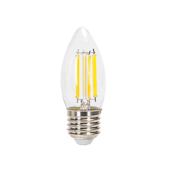 8W E27 C35 Filament LED gyertya égő meleg fehér 2700K