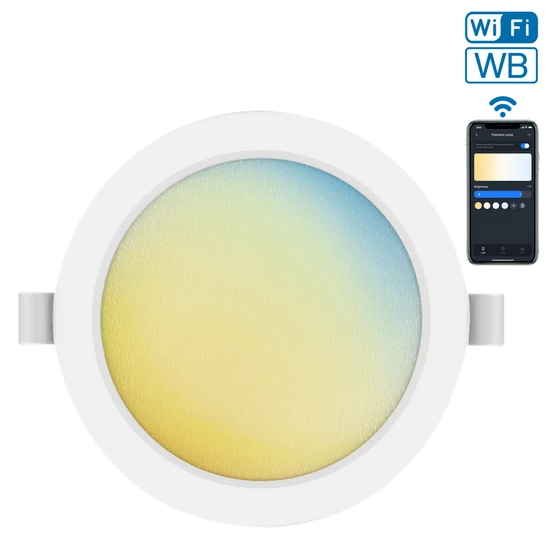 9W süllyeszthető wifis LED panel kerek 3000-6500K