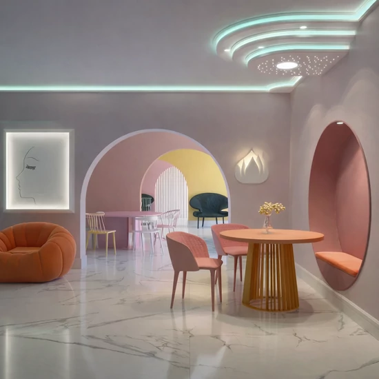 VI3LFO150 Félovál álmennyezet sziget test