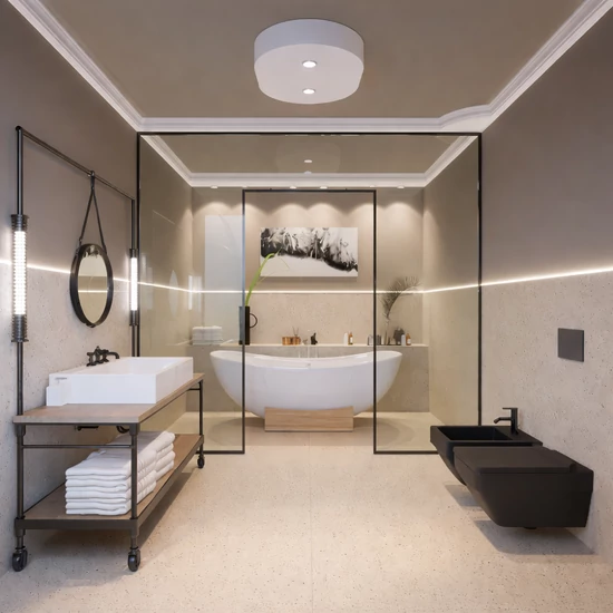 O90x60FZ Ovális álmennyezet sziget test 90cm x 60cm