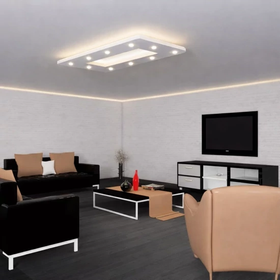 VIT200x100D Téglalap döntött frontú álmennyezet sziget test 196cm x 98cm