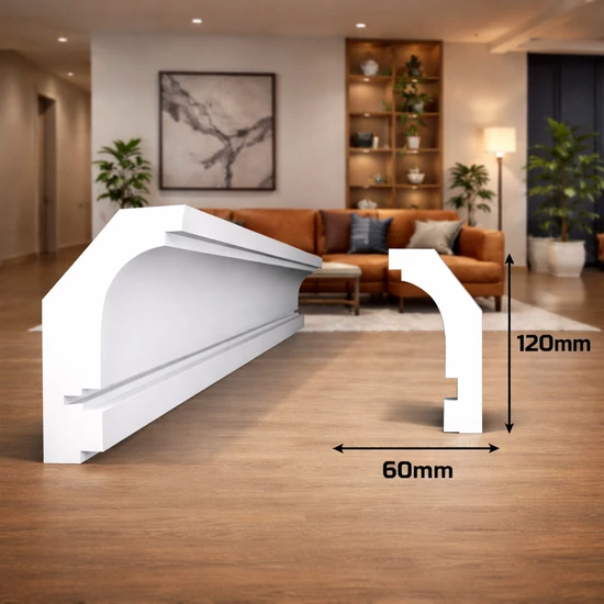 VILEC38 Mennyezeti Direkt világításhoz díszléc