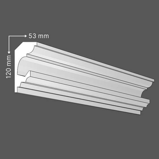 RV-01-A Rejtett világítás díszléc - mennyezeti