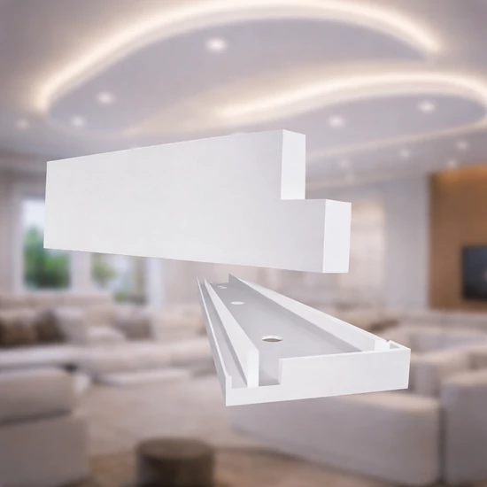 Mennyezeti dobozoláshoz végzáró lap 25cm