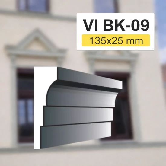 VIBK-09 Kültéri ablak keret díszléc