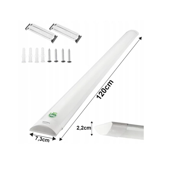 Berge Batten Led 36 W  120 cm  4000K  falon kívüli fehér lámpa