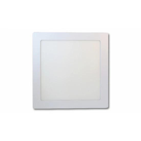 EcoLight 18 W-os falon kívüli natúr fehér  négyzet alakú LED-es mennyezetlámpa