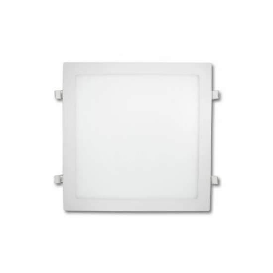 EcoLight 24 W-os süllyesztett natúr fehér  négyzet alakú LED-es mennyezetlámpa