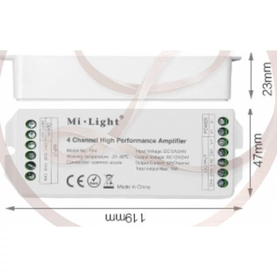 Mi Light Jelerõsítõ egység RGB led vezérlõkhöz  rgb vezérlés  jelerõsítõ led szalag