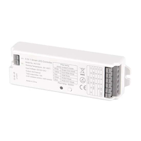 MasterLED  5 in1 RF 12/24V 15A LED vezérlő