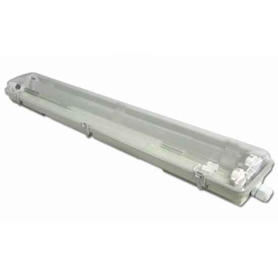 MasterLED 60 cm-es üres armatúra 2x18 W-os víztiszta fedéllel