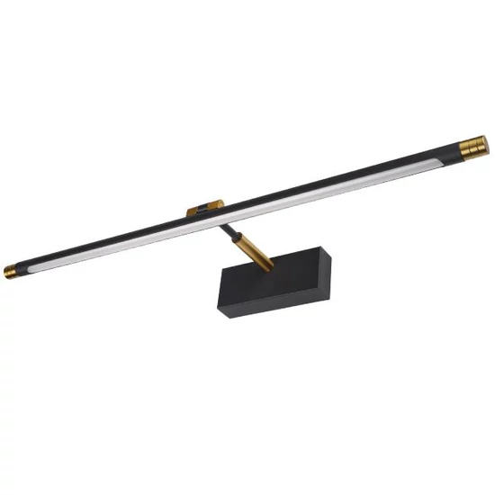 MasterLED Gemino 9W  4000K  46 cm-es fekete/arany tükör feletti lámpa IP44-es védettségű