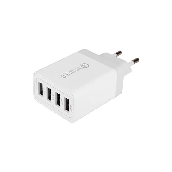 MasterLED gyorstöltő 20 W-os 4 x USB-A fehér adapter