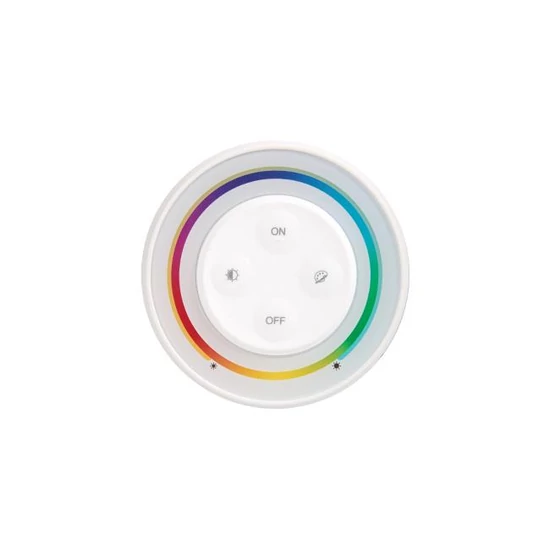 Mi Light 1 zónás falra szerelhető  mágneses  érintős fényerő szabályozó fehér színben (RGB+CCT)