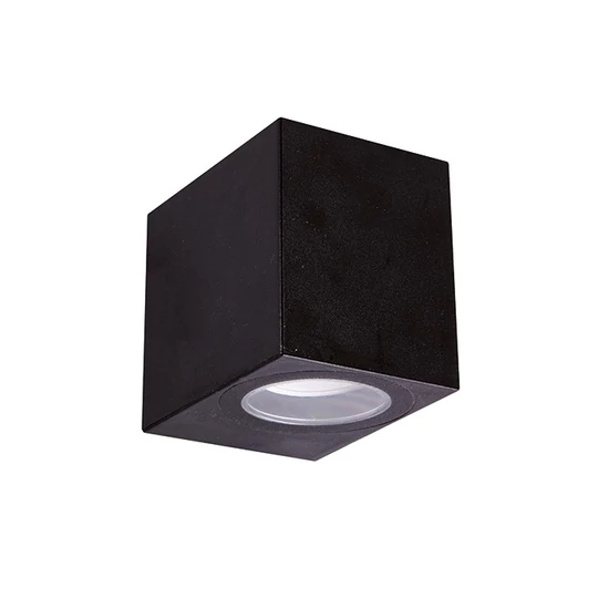 Strühm Gamp D 80x68 mm fekete oldalfali lámpa  GU-10-es foglalattal