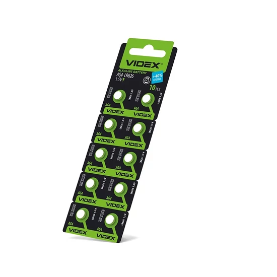 Videx AG4/LR626 20mAh alkáli gombelem (darabár  min. rendelhető mennyiség 10 db)