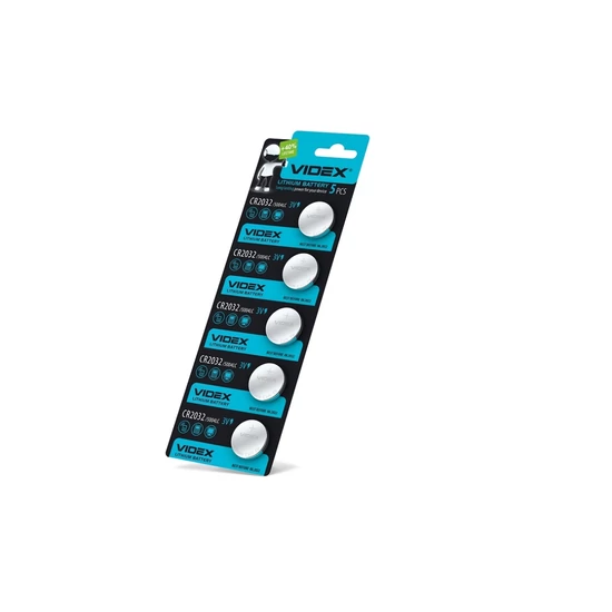 Videx CR2032 220mAh gombelem (darabár  min. rendelhető mennyiség 5 db)