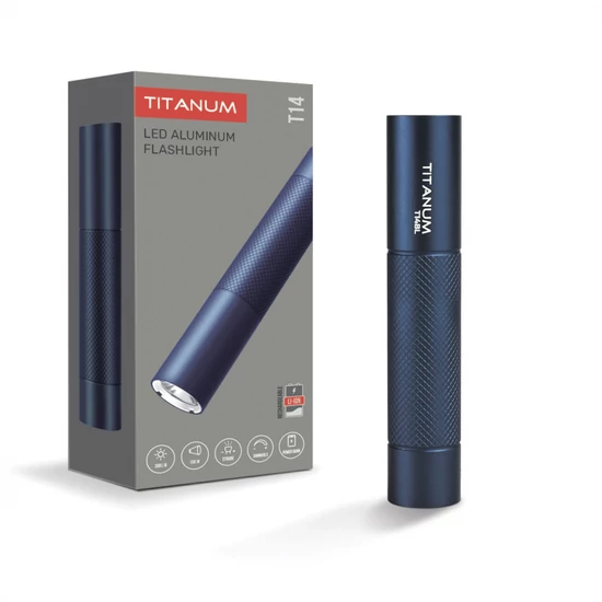 Videx TITANUM hordozható LED zseblámpa  5000K  300lm TLF-T14BL