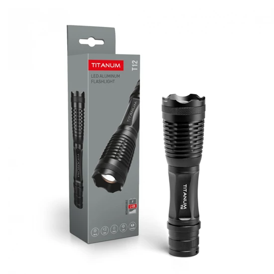 Videx TITANUM hordozható LED zseblámpa  5000K  350lm  TLF-T12