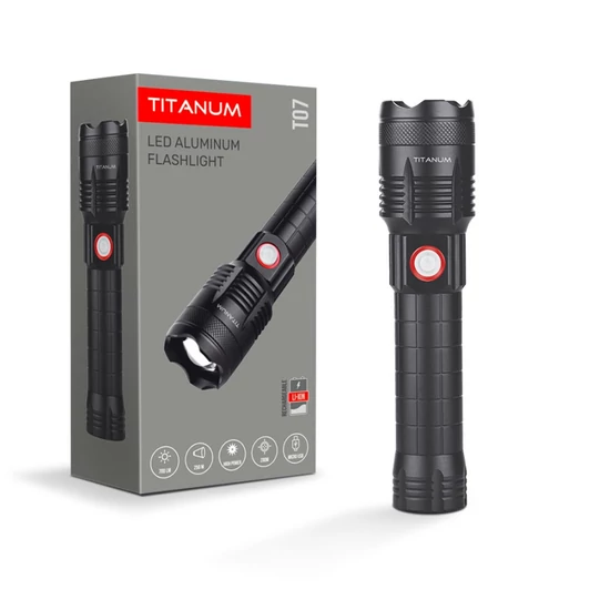 Videx TITANUM hordozható LED zseblámpa  6500K  700lm  TLF-T07