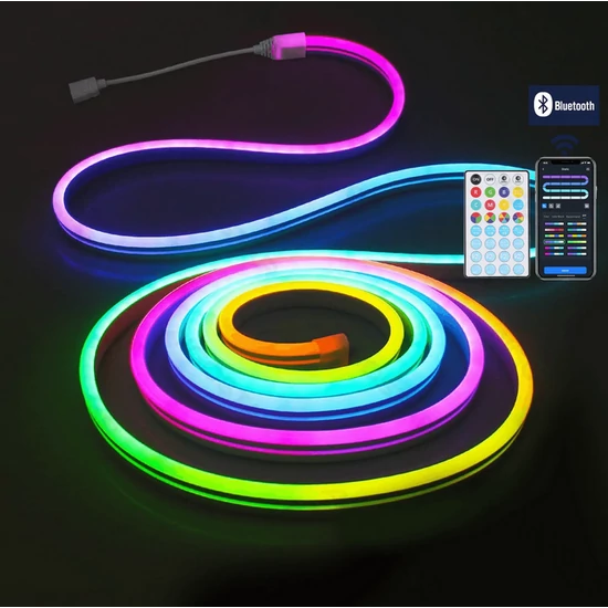 Bluetooth RGBIC neonfény 5m