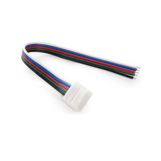 Betáp kábel (15cm) 5050 RGBW LED szalaghoz 12mm