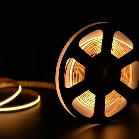LED Szalag beltéri 12V, 11 Watt, 8 mm COB/300 LED, ~1100 Lumen, 3000K (meleg fehér)