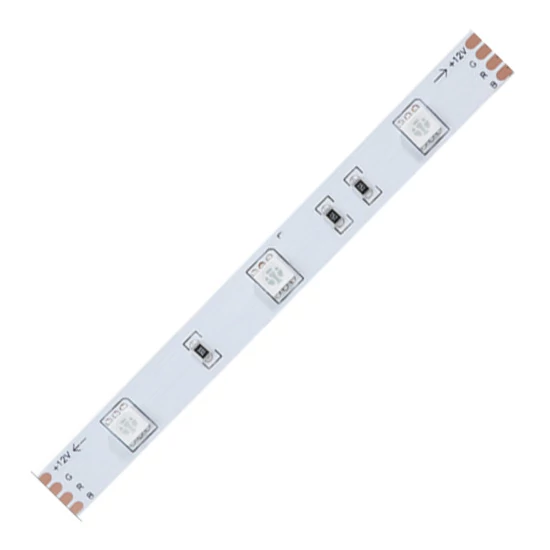 LED szalag beltéri 12V, 7,2W, 30LED, RGB színváltós