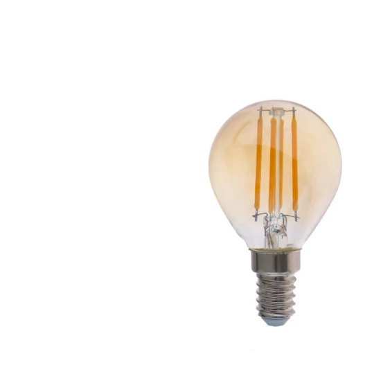 E14 Filament Gömb 4 Watt 300° 450 Lm WW Meleg fehér