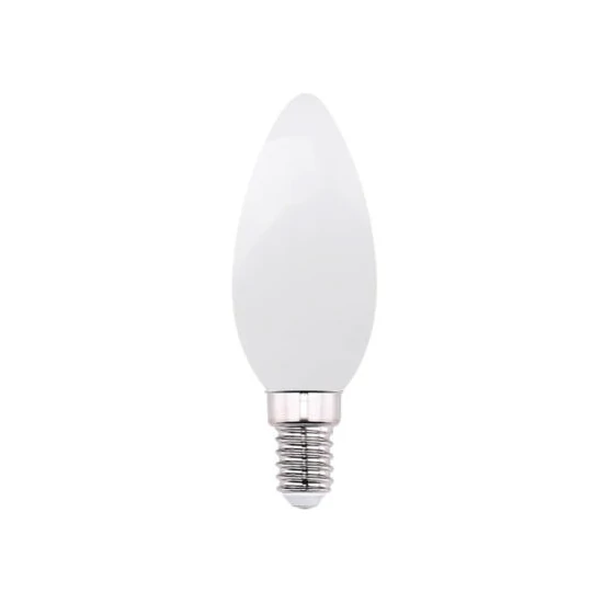 E14 5 Watt Opál Filament CRI96 C35 gyertya 300° 500 Lm WW Meleg fehér