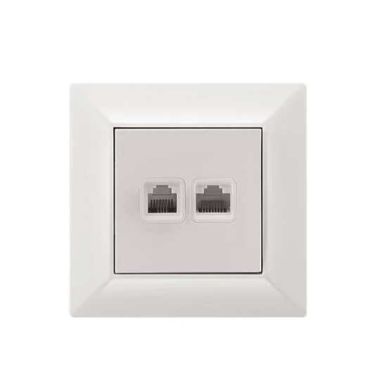 ELDGROUND RJ11 TEL+RJ45 Cat.5 UTP aljzat