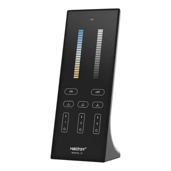 MiBoxer Dimmer+CCT 3 zónás Smart Panel Távirányító 2,4 GHz Fekete