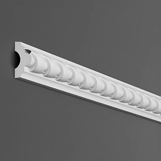 Poliuretán díszléc (CR 707) oldalfali, mennyezeti stukkó ütésálló anyagból