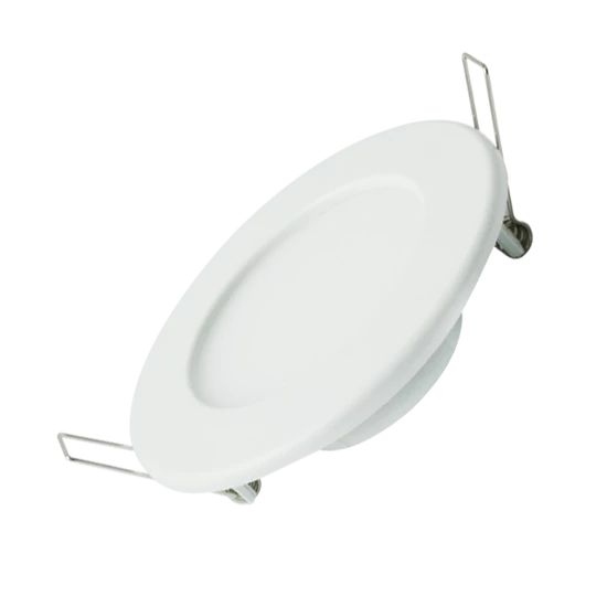 9W Ultra vékony süllyeszthető kerek LED panel 3000K meleg fehér