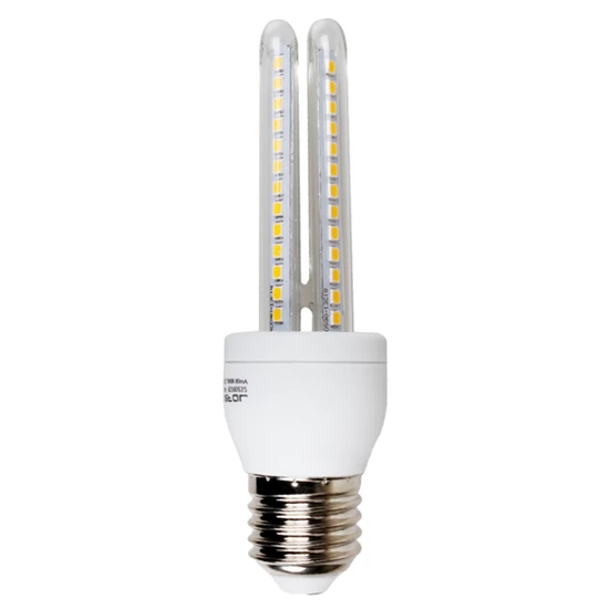 E27 9W LED égő 3000K meleg fehér B5 T4 2U