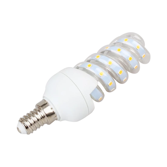 E14 7W LED Spirál égő 6500K hideg fehér