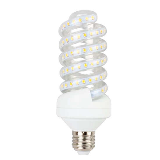 E27 20W LED Spirál égő 6500K hideg fehér