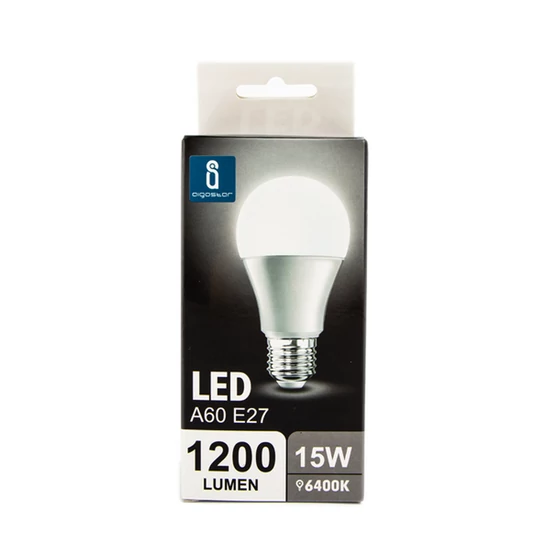 E27 15W LED körte égő 6500K hideg fehér
