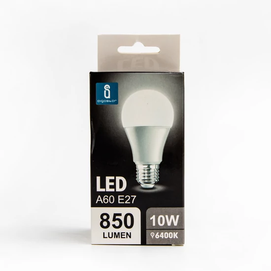 E27 10W LED körte égő 6500K hideg fehér