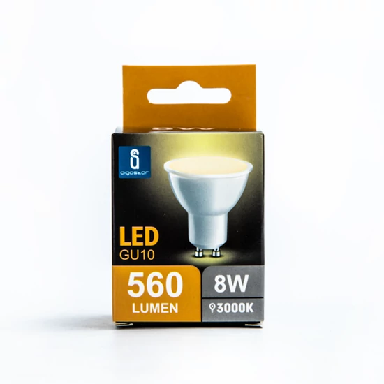 GU10 8W LED égő 3000K meleg fehér