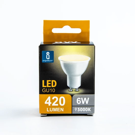 GU10 6W LED égő 3000K meleg fehér