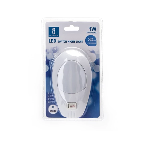 1W LED éjzakai fény 6500K hideg fehér