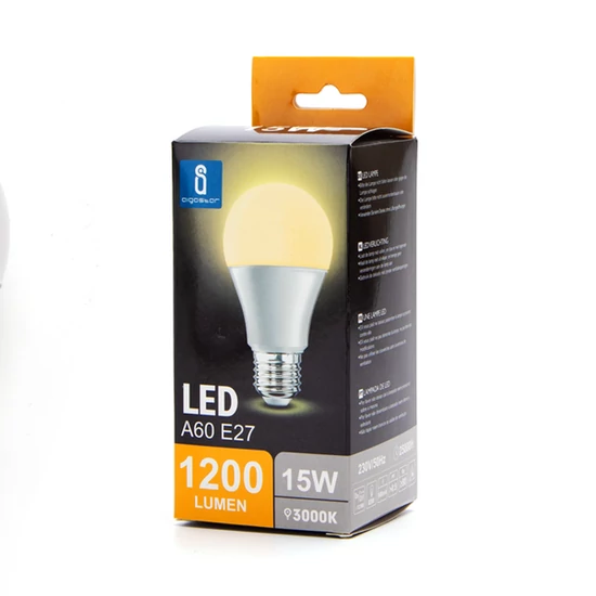 E27 15W LED körte égő meleg fehér 3000K