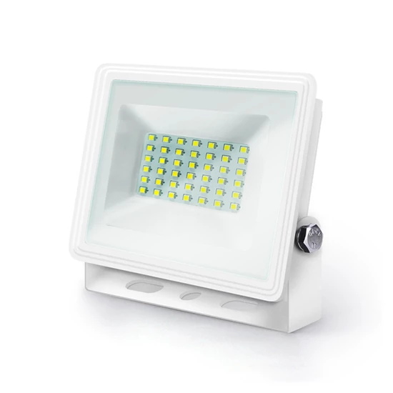30W Fehér LED Slim házas reflektor 6400K hideg fehér IP65
