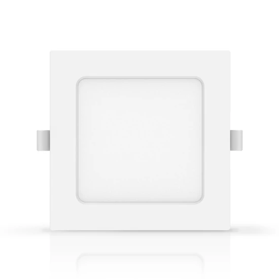 6W Süllyeszthető négyzet LED panel 4000K természetes fehér