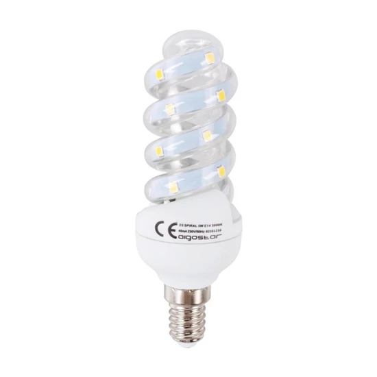 E14 4,9W LED Spirál égő 6500K hideg fehér