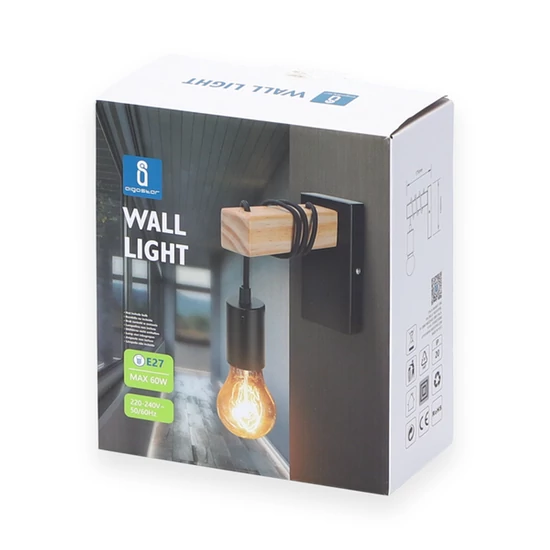 Fali lámpa függgesztékkel E27 foglalattal max 60W